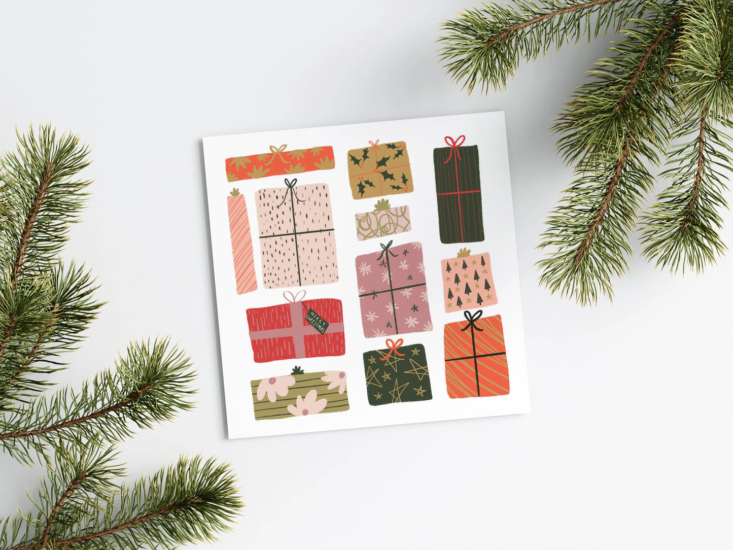 Christmas Presents Greetings Card