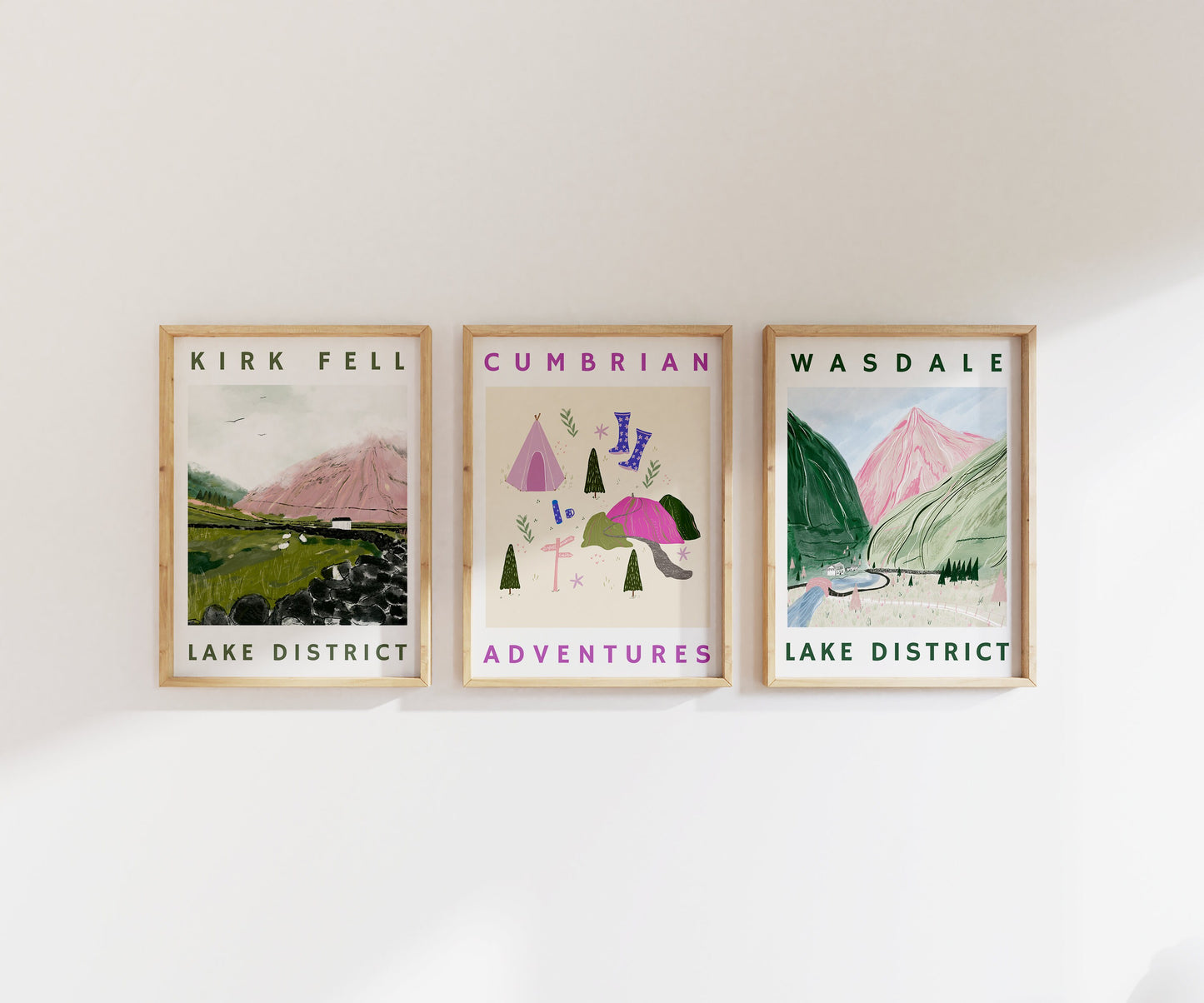 Cumbrian Adventures Poster A4 / A3