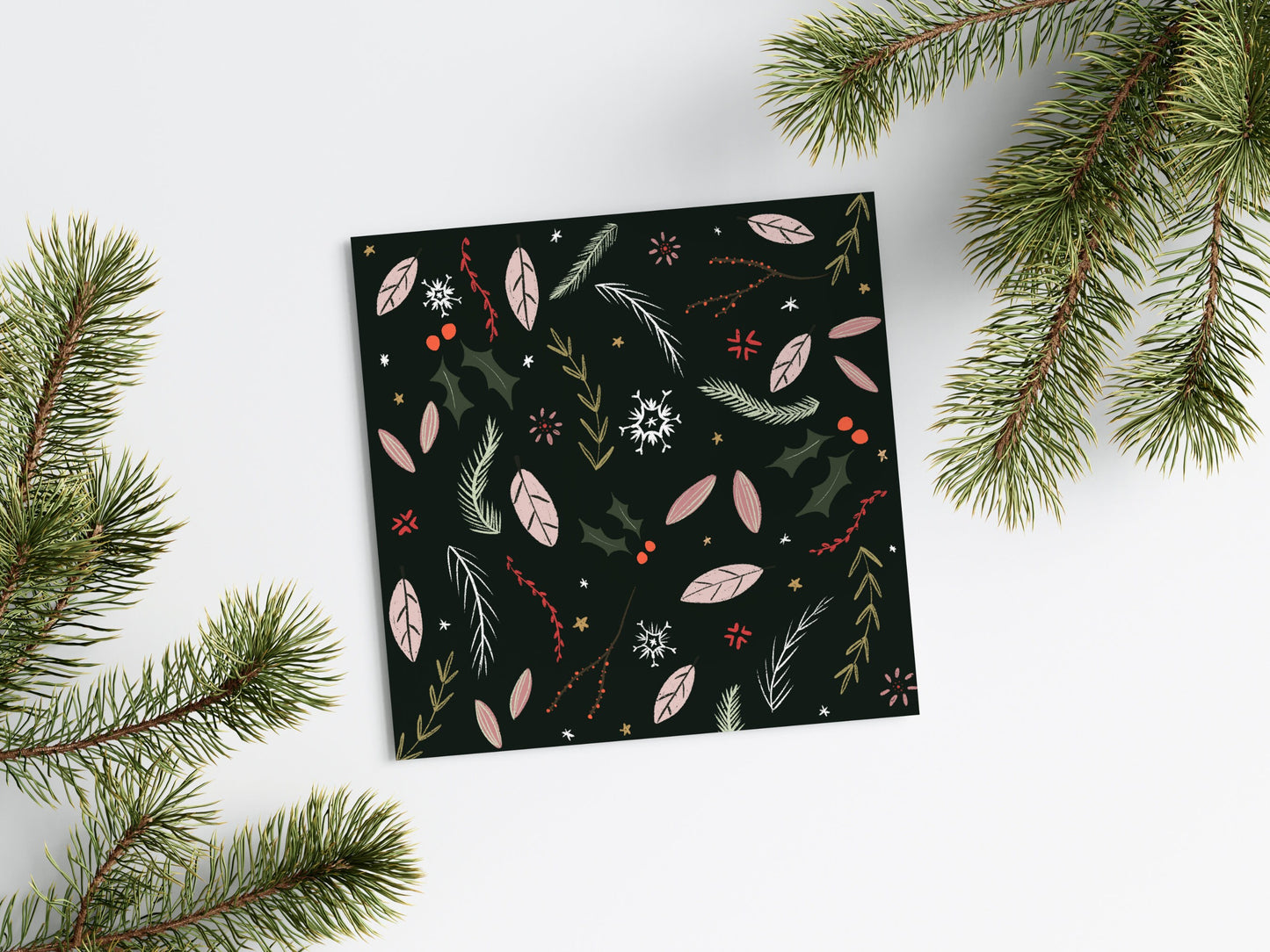 Festive Foliage Greetings Card