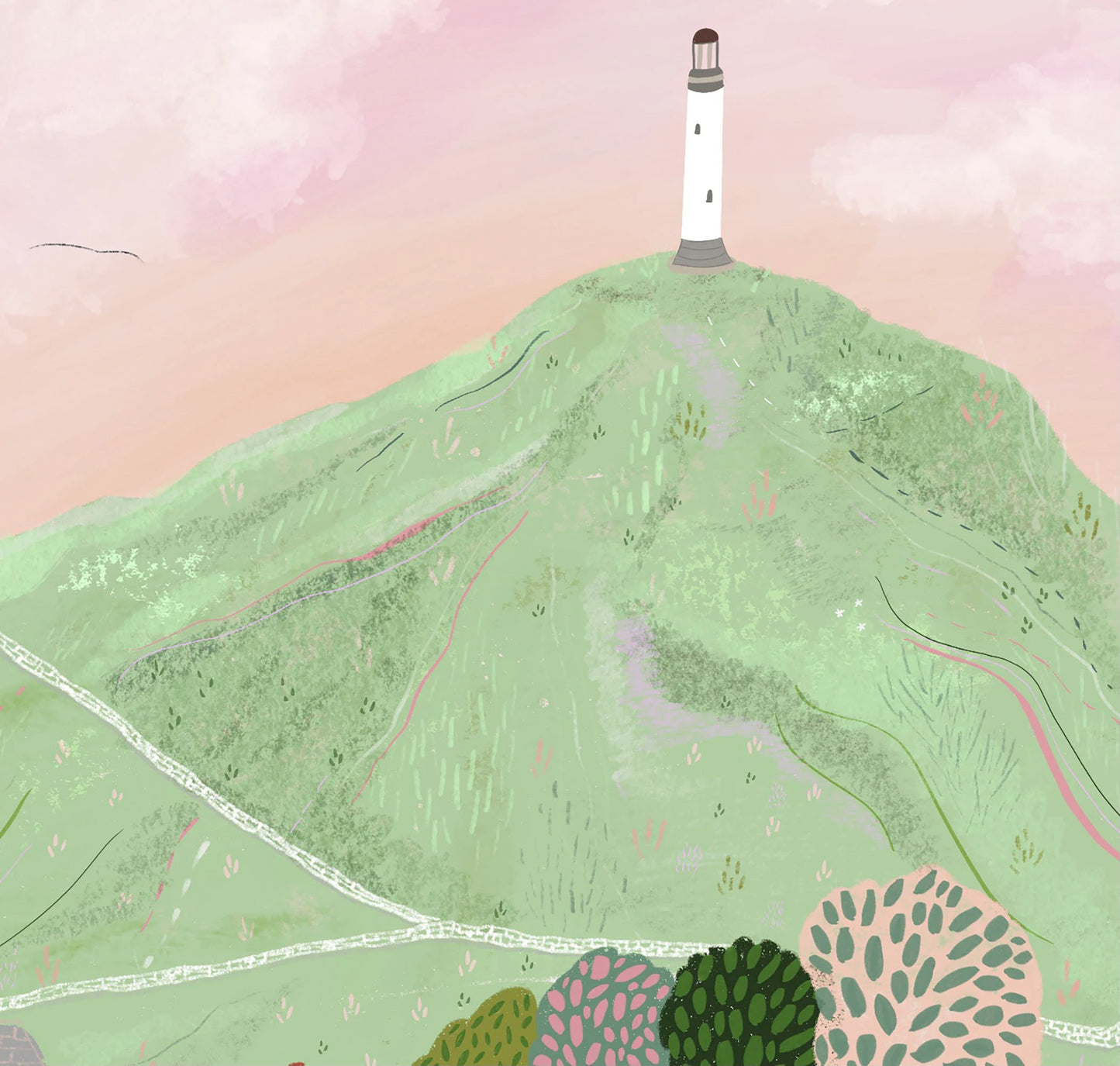 Sunset in Ulverston A4 / A3 Poster