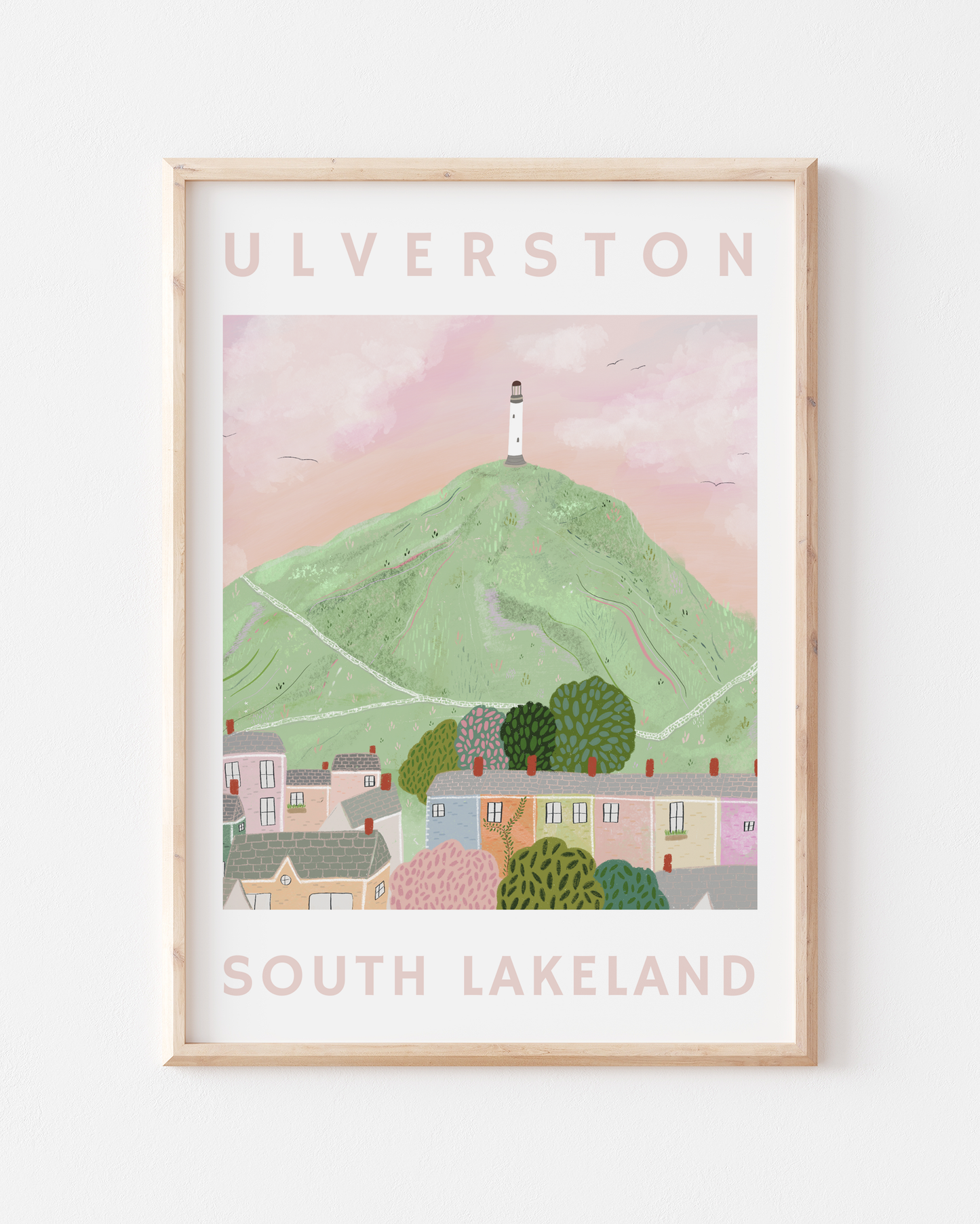 Sunset in Ulverston A4 / A3 Poster