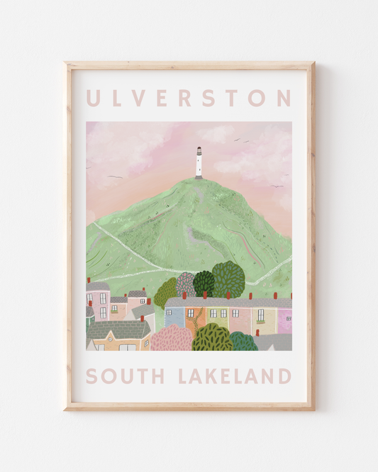 Sunset in Ulverston A4 / A3 Poster