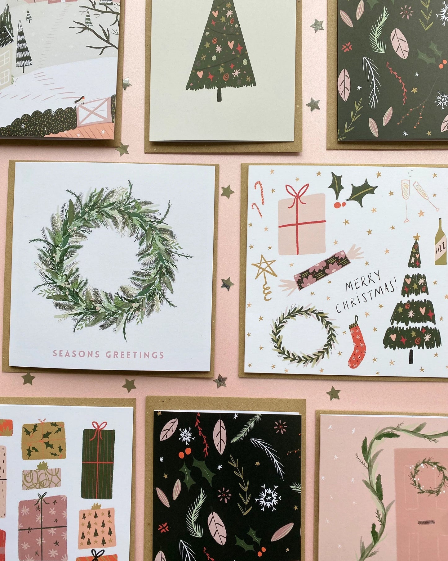 Christmas Tree Greetings Card A6