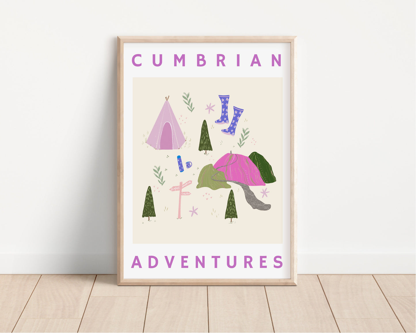 Cumbrian Adventures Poster A4 / A3
