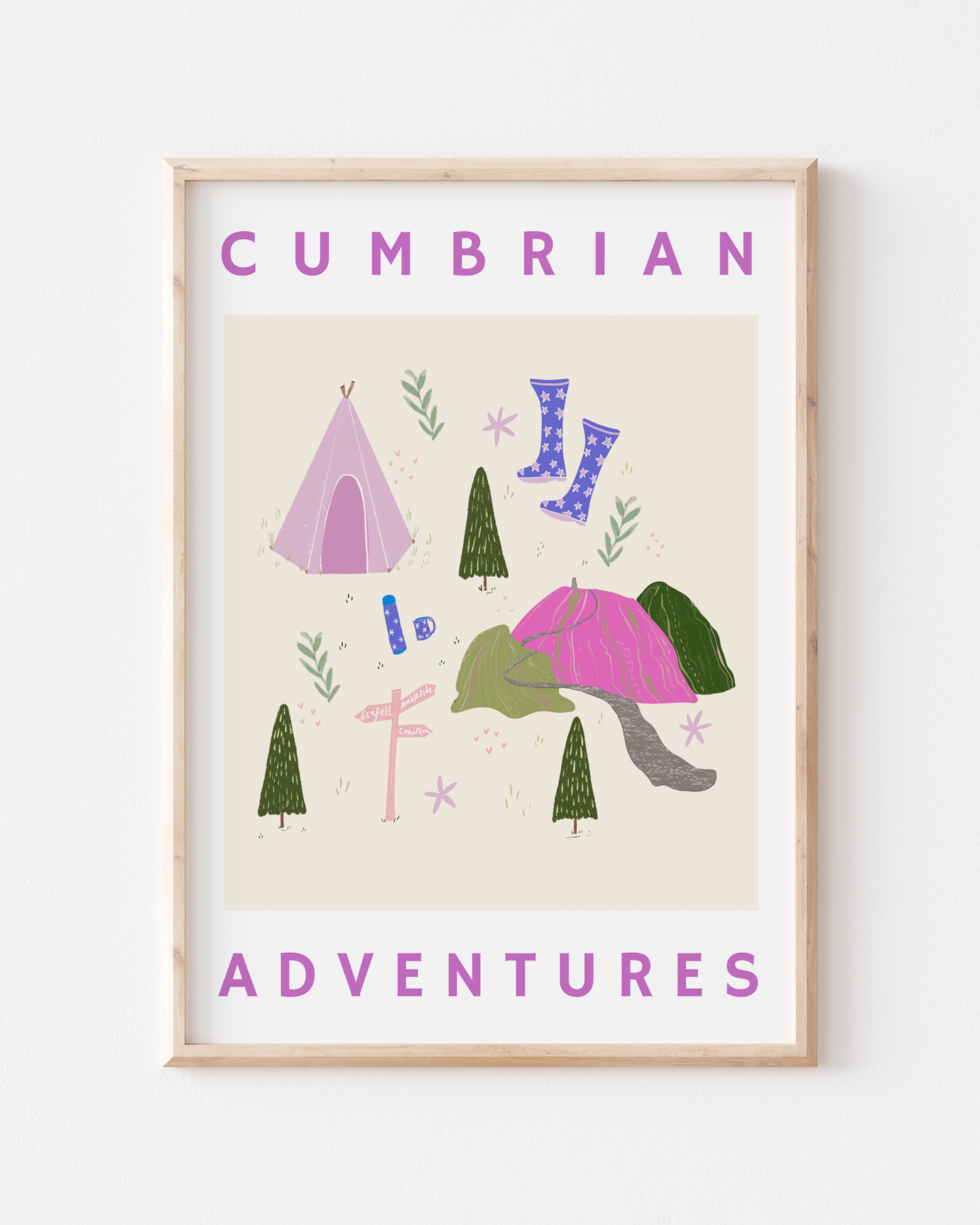 Cumbrian Adventures Poster A4 / A3