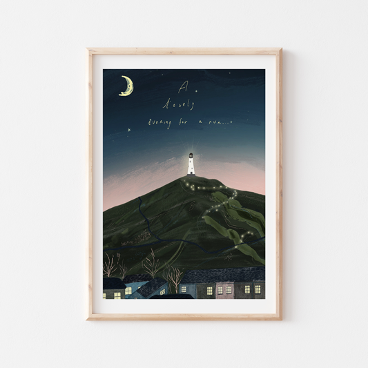 A Run to the Hoad at Twilight