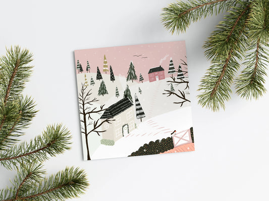 Christmas Countryside Greetings Card